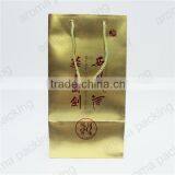 Wholesale Eco-friendly Luxury Black Paper Handbag of New Design for Gift thumbnail-3