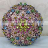 flower Colorful crystal stone and rhinestone evening clutch Cute fish Evening Bags FH12-1