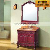 Discount Bathroom Vanity From Cheap Solid Wood Furniture in Silver Oak Wood WTS163 thumbnail-4