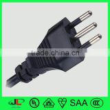 High quality IMQ approval electric cable with Italy 3 pin ac power plug