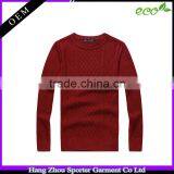 16FZCAS26 Cable Knitted Cotton Cashmere Sweater Men thumbnail-1