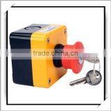 660V Red Sign Emergency Stop Push Button Switch & Key thumbnail-3