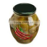 High Quality 100% Tunisian Table Olives,Green Olives With Green Peppers & Cayenne Peppers,Table Olives 370 ml Glass Jar thumbnail-2