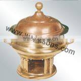 Rounded Base Handmade Chafing Dish for Sale | High Quality Metal Made Chafing Dish | Stainless Steel Chafing Dish thumbnail-3