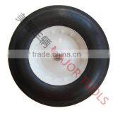 Metal Hollow Wheel Flat Rubber Free Tire 4.00-8 thumbnail-1