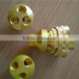 Round 3-way Female Brass Socket , 3-way Brass Gas Separation Connector thumbnail-1