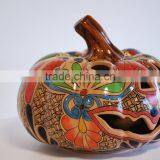 Pottery Pumpkin Candle Holder thumbnail-3