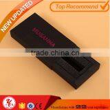 Narrow & Long Drawer Type Black Gift Paper Box With Logo Printed thumbnail-1