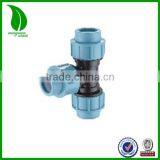 PN16 PP PE COMPRESSION FITTING EQUAL TEE thumbnail-1