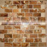 Free Sample for Most Popular BROWN GOLDEN ONYX MOSAIC TILES COLLECTIONS thumbnail-5