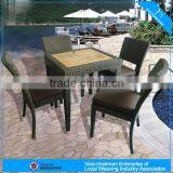 A - Outdoor Furniture Tea Table Set and Rattan Chair 807+7023C thumbnail-1