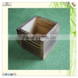 wholesale small burning color square paulownia wooden crates