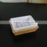 Chaozhou Factory Direct Wholesale European Ceramic Bath Accessaries, Bathroom Set With Wooden Wrapping thumbnail-4