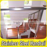Outdoor Balcony Glass Stair Railing 304 Stainless Steel Cable thumbnail-2
