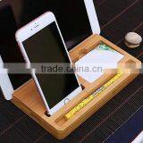 Mobile Phone Bamboo Charging Stand Holder, Multi-function Bracket Wholesale thumbnail-1