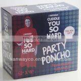 Fleece Poncho With Hood Stocklots thumbnail-1