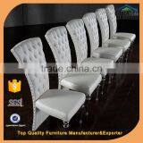 Unique Leg Stainless Steel Dining Chair With High Density Foam A67 thumbnail-3
