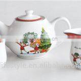5PCS COFFEE SET, PORCELAIN WITH DECAL thumbnail-1