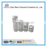 4 Pieces Metal Coated Antique Glass Sweet Storage Jars in Different Color thumbnail-2