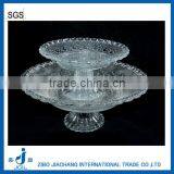 Crystal Glass Plate Set With Glass Stand thumbnail-1