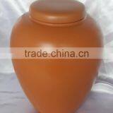 Adult Style Biodegradable Red Pottery Urns for Cremation Use thumbnail-4
