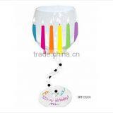 Christmas Gift Hand Painted Wine Glass thumbnail-1