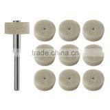 100% Hard Wool Felt Polishing Wheels for Stainless Steel Glass Marble thumbnail-3