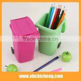 Plastic Pen Holder Recycle Bin Pen Holder Trash Can Brush Pot thumbnail-3