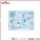 Modern Kitchen Designs Fine Bone China Bandeja Paisa Rectangle Hollow Print Melamine Trays 9 Section thumbnail-1
