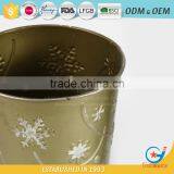 Wholesale Powder Coated Metal Homeware Embossing Outdoor Flowers in Pots Wholesale Metal Pots Face Flower Pot thumbnail-4