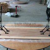 Plywood Folding Tables With Steel Legs Round or Rectangle thumbnail-3