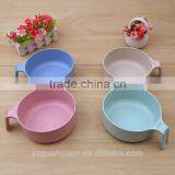 Yiwu High Quality New Product Customized Plastic Wheat Straw Rice Bowl With Fork,chopsticks and Spoon thumbnail-1