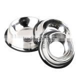 Stainless Steel Pet Cat Bowl No Tip No Slip Dog Puppy Pet Food or Water Bowl Dish Feeding Watering Supplies 3 Different Size thumbnail-2