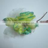 Fabric and Chiffon Flower thumbnail-1