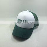 Screen Printed Logo Design Mesh Trucker Hats Green Color thumbnail-3