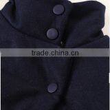 Factory Women Fashion Comfortable Winter Spring Sleeveless Asymmetrical Front Short Back Long Blue Jacket thumbnail-4