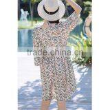 Floral Print Three Pieces Bikini Sets Girls Sexy Beach Wear thumbnail-5