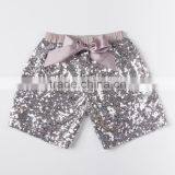 Wholesale Plain Baby Clothing Summer Girls Hot Shorts Elastic Waist Baby Sequin Shorts thumbnail-1