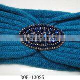 Fashion Winter Popular Button Knitted Hot Headband thumbnail-5