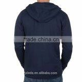 Customize Men Full Zip Navy Plain Hoody, Cheap Hoodie Manufacturer thumbnail-2