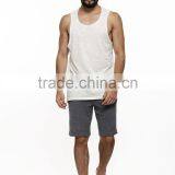 Factory Direct Plain White Mens Tank Top Shirt for Sale thumbnail-4