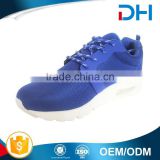 Blue upper specialized white outsole air cushion men running shoe oem