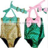 Kids Girls Summer Mermaid Swimwear Bikini Set Swimsuit Swimming Fancy Costume Mermaid thumbnail-1