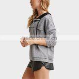 2015 Ladies New Fashion Hoodies 100%Jersey Zipper up thumbnail-2
