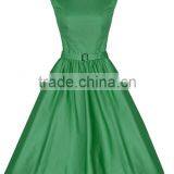 Walson Wholesale Hot New Summer Women Casual Dresses Retro Party Robe Rockabilly 50s Black Vintage Dress thumbnail-6