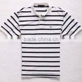 Hot Sale New Fashional Men's Apparel Short Sleeve Striped Polo Shirts thumbnail-1