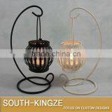 18.5cm Tall Mini Pumpkin Shape Iron Metal Lamp Stack thumbnail-4