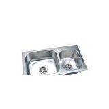 Stainless Steel Double Bowl Sink for home use