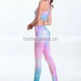 Athletic Fitness Gym Sports Printed Bra Running Yoga Pants Leggings Outfits thumbnail-1