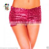 Burlesque Fancy Dress Sexy Girls Hot Pink Short Sequin Pants HPC-3026